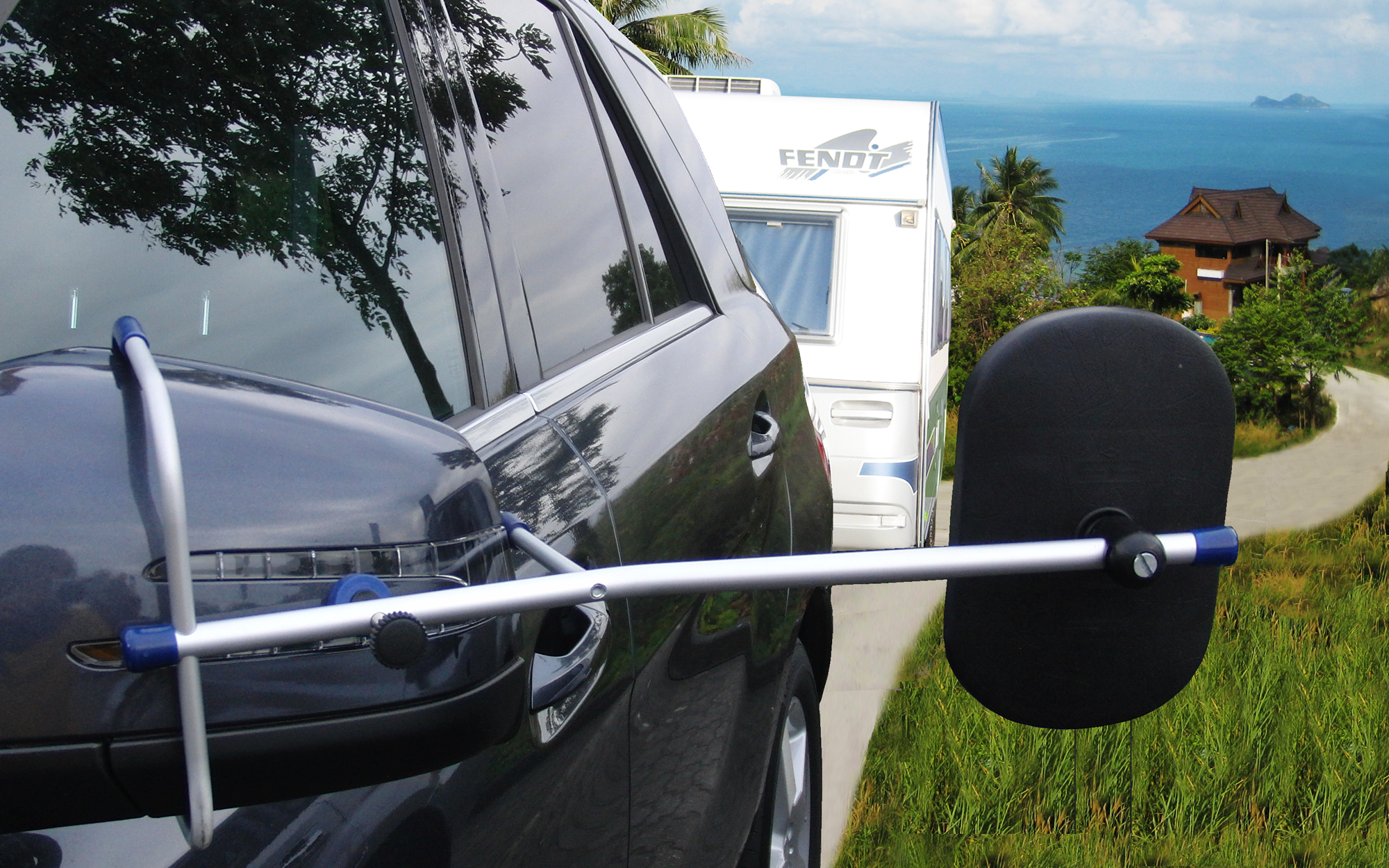 Oppi Caravanspiegel Spiegelhalter für Volkswagen EOS (2011-2013), Jetta (2011-2014), Passat B7 Limousine und Variant