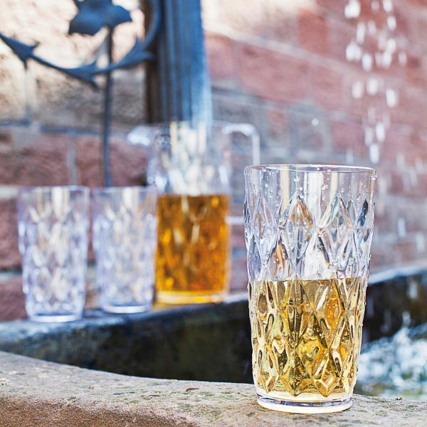 Koziol Crystal L Trinkglas 450 ml bruchsicher isolierend spülmaschinengeeignet crystal