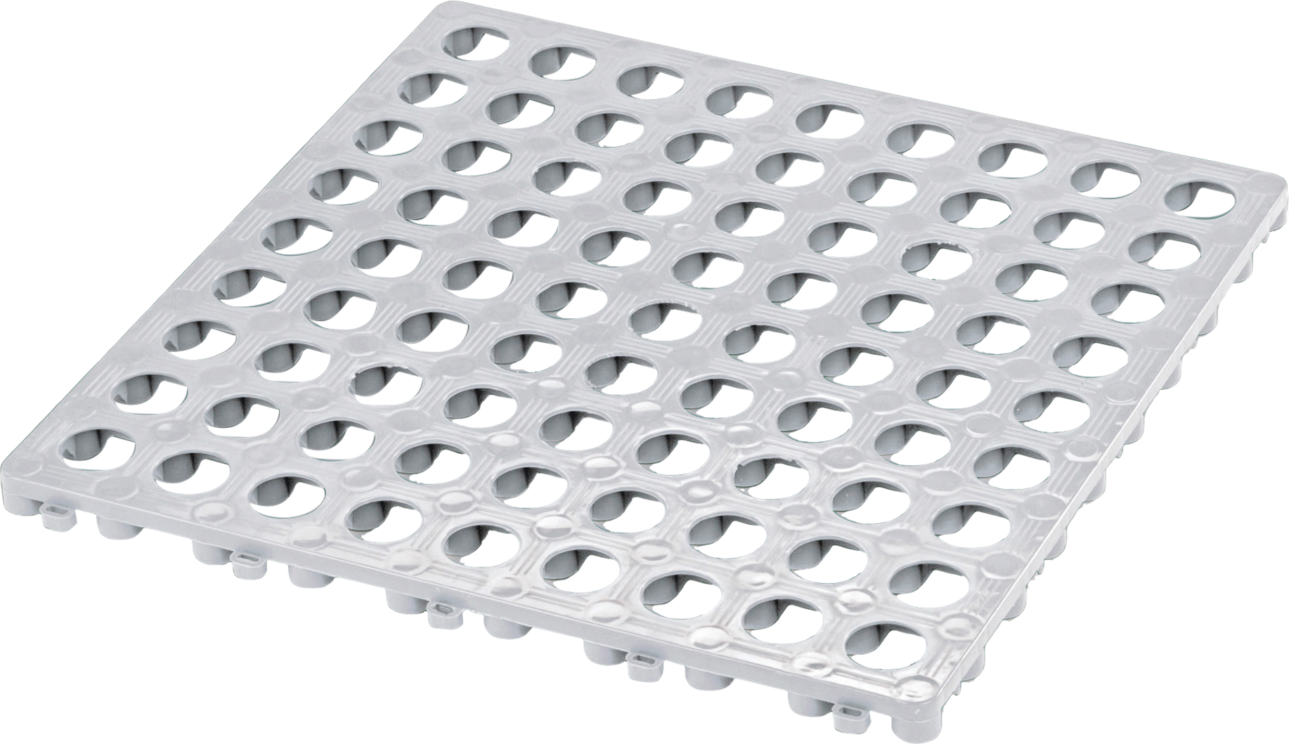 Kunststoffrost grau 49,5 x 49,5 cm