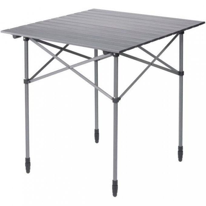 Berger Velino Alu-Campingtisch mit Rollplatte 70 x 70