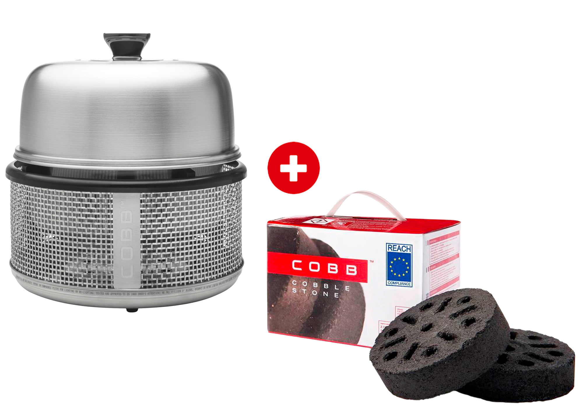 COBB Kohle Grill Air Deluxe Grill + 6 Grillbriketts