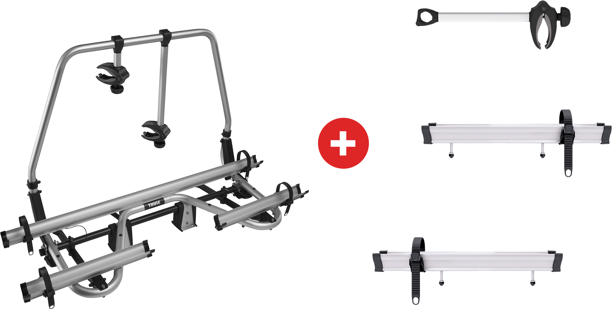 Thule Caravan Superb Standard Deichsel Fahrradträger für 3 Fahrräder, E-Bike