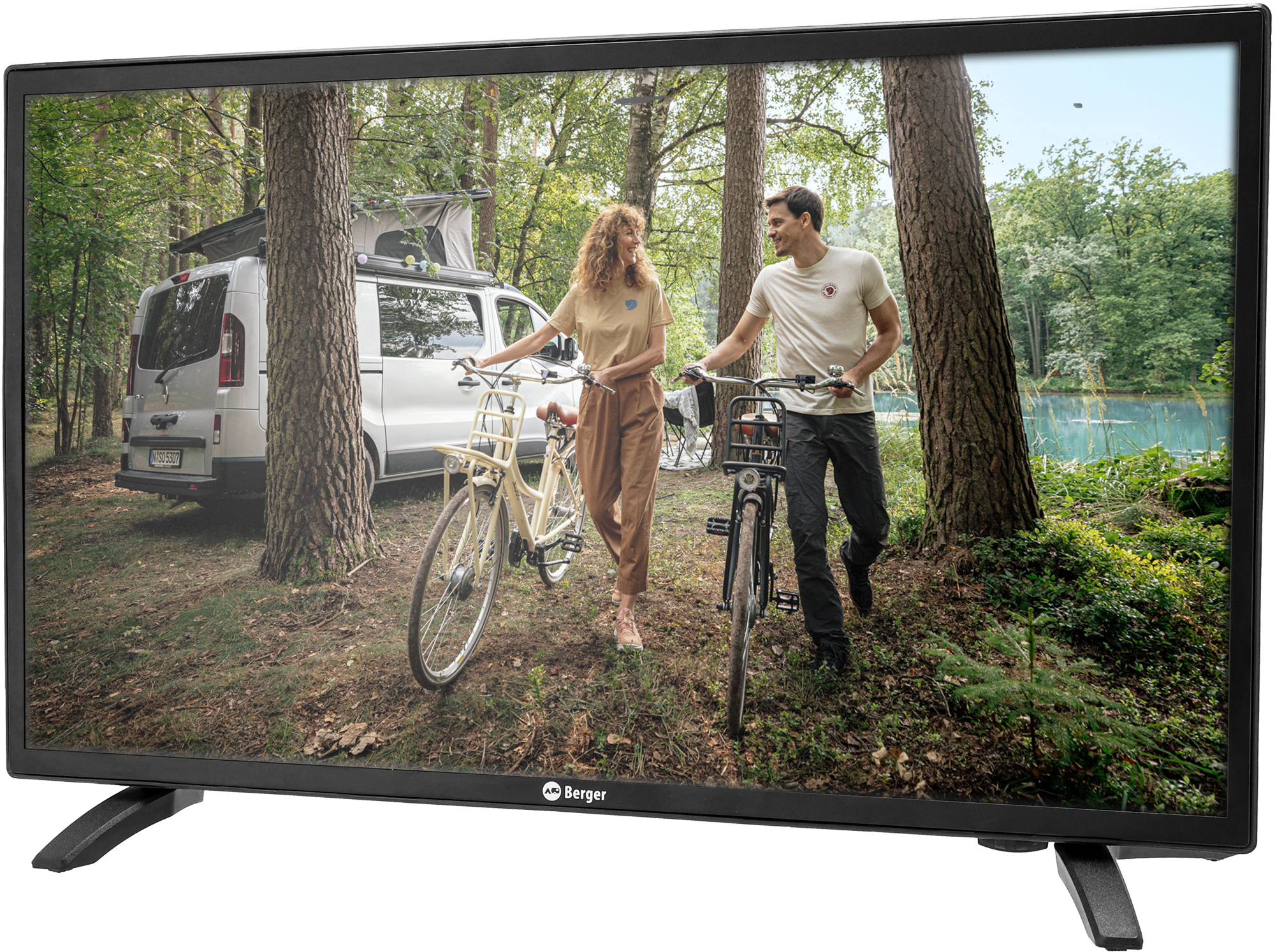 Berger Smart TV 19 Zoll Classiq Fernseher mit Triple Tuner und 12 / 24 V