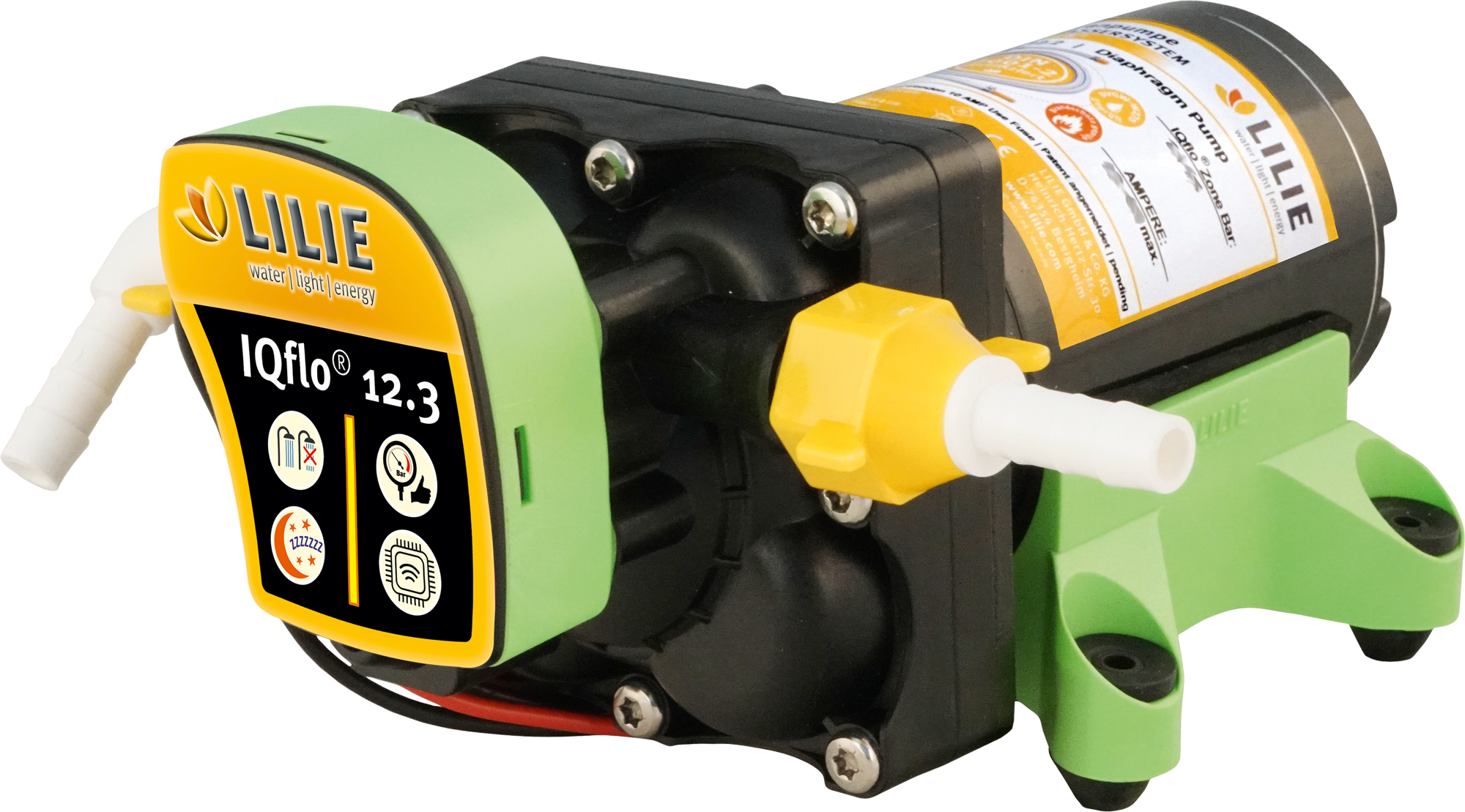 Lilie Membranpumpe IQflo 12V 2,5 bar 12,3