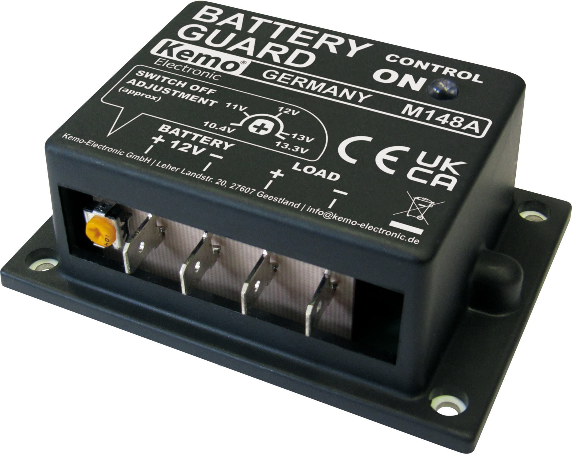 Kemo M148A Batteriewächter 12 V einstellbare
