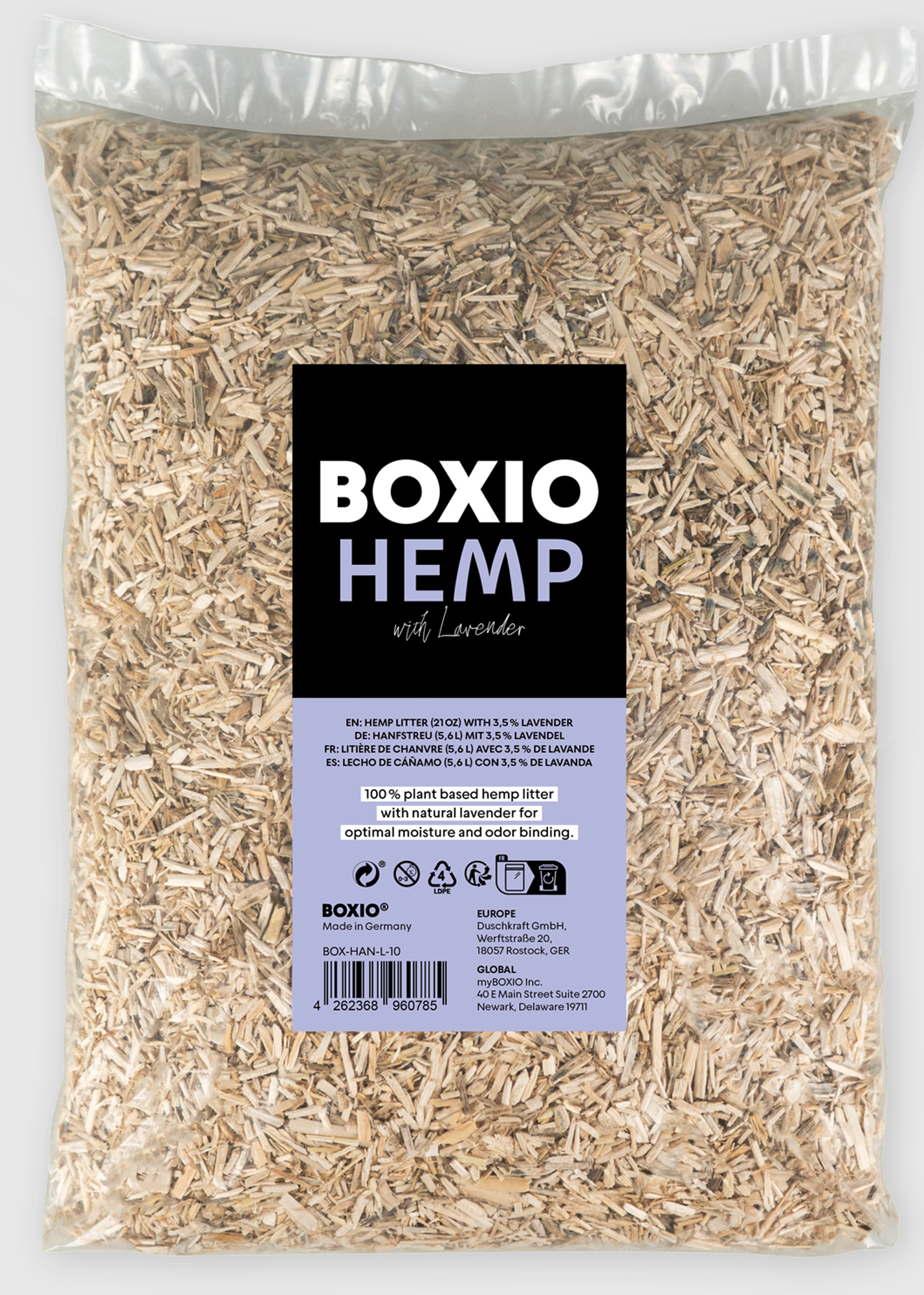 Boxio Hanfstreu für Trenntoilette 5,6 Liter