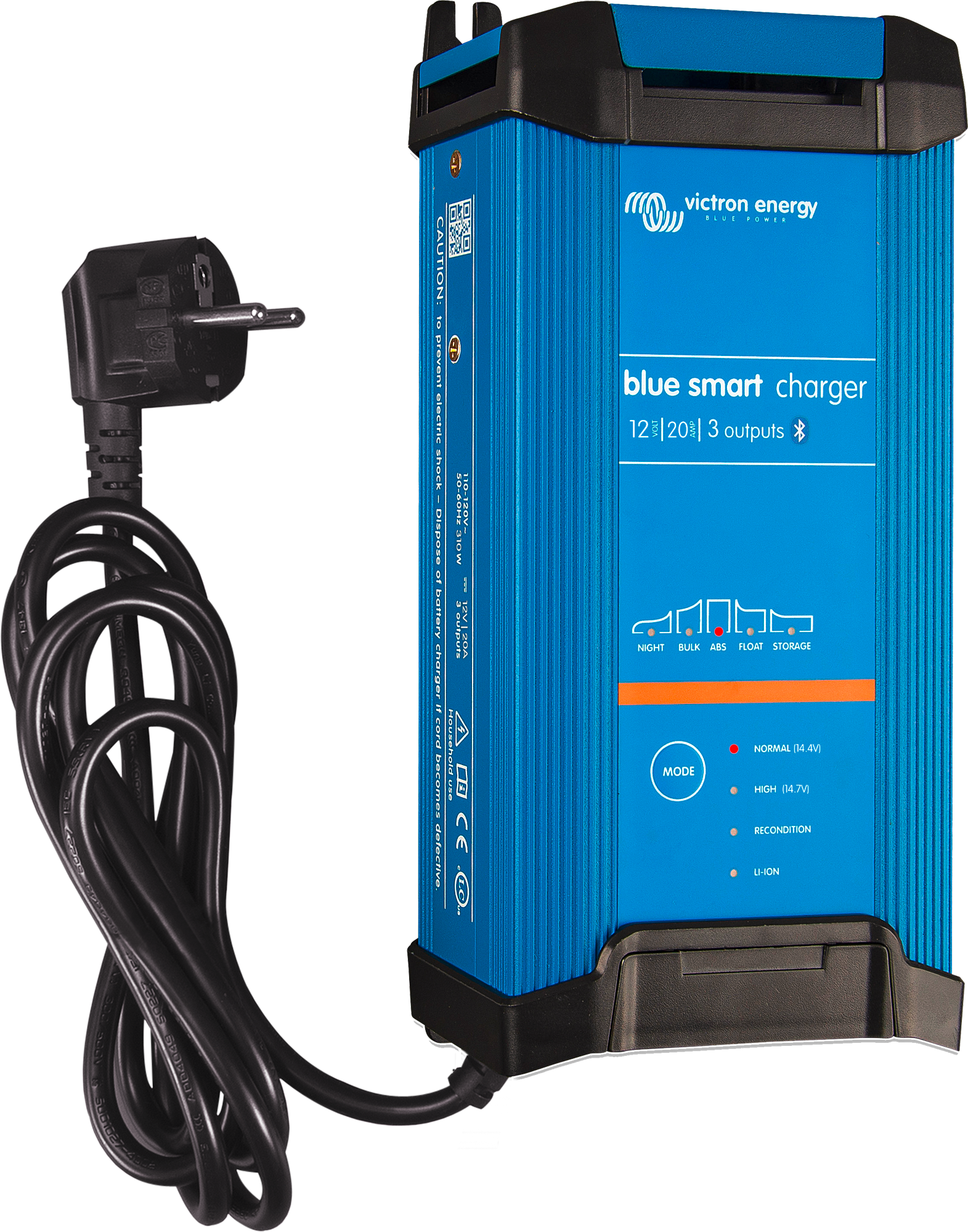 Victron Blue Smart IP22 Ladegerät 12V Bluetooth 20 A 3 Ausgänge - Batterie-Ladegeräte von Victron Energy