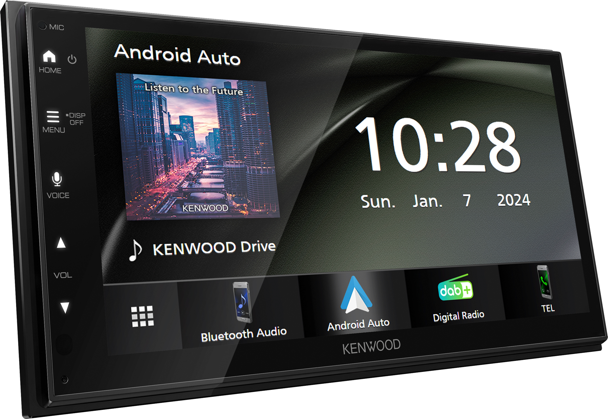 Kenwood DMX553DABS Moniceiver mit CarPlay und Android Auto support / Touchscreen / Digitalradio / Freisprecheinrichtung 6,8