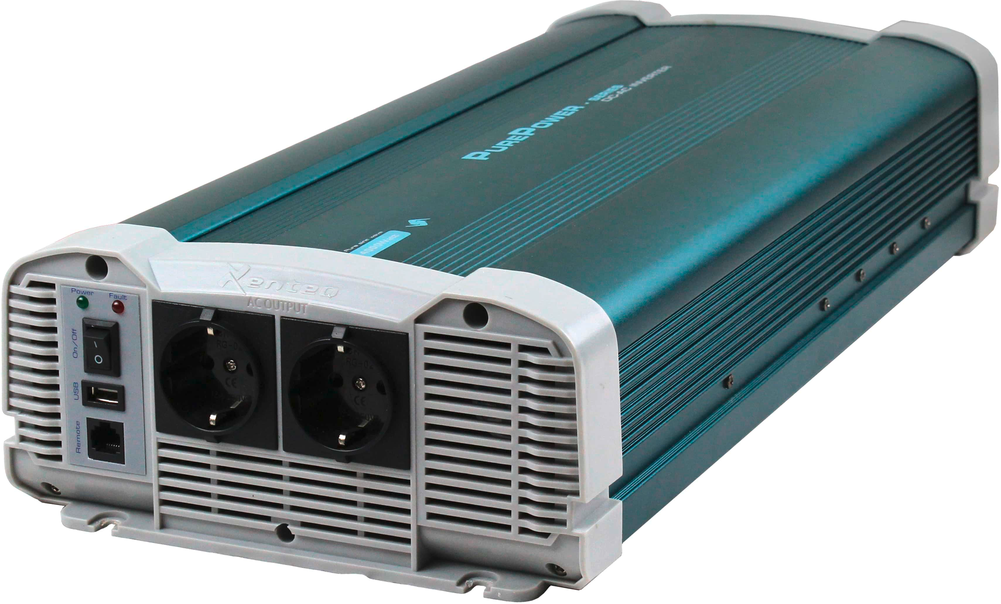 Xenteq PurePower Wechselrichter 12 V DC - 230 V AC 2500 Watt reine Sinuswelle mit App-Funktion - Wechselrichter & Spannungswandler