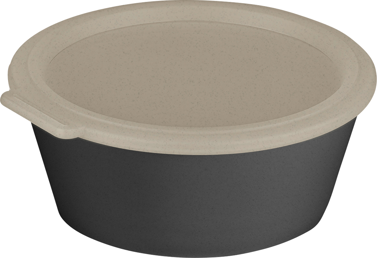 Koziol Move Box Schale mit Deckel 1,3 Liter nature