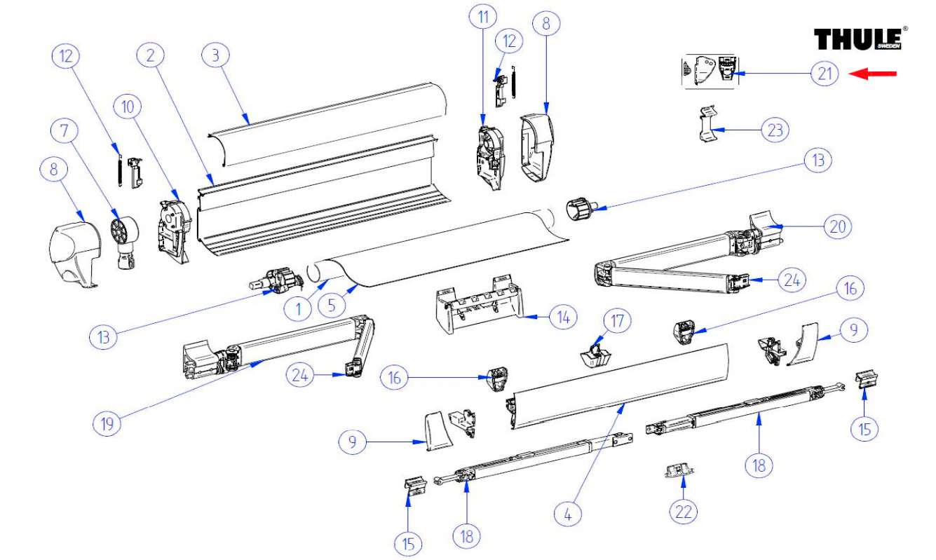 Thule Befestigungssatz passend zu Thule Omnistor