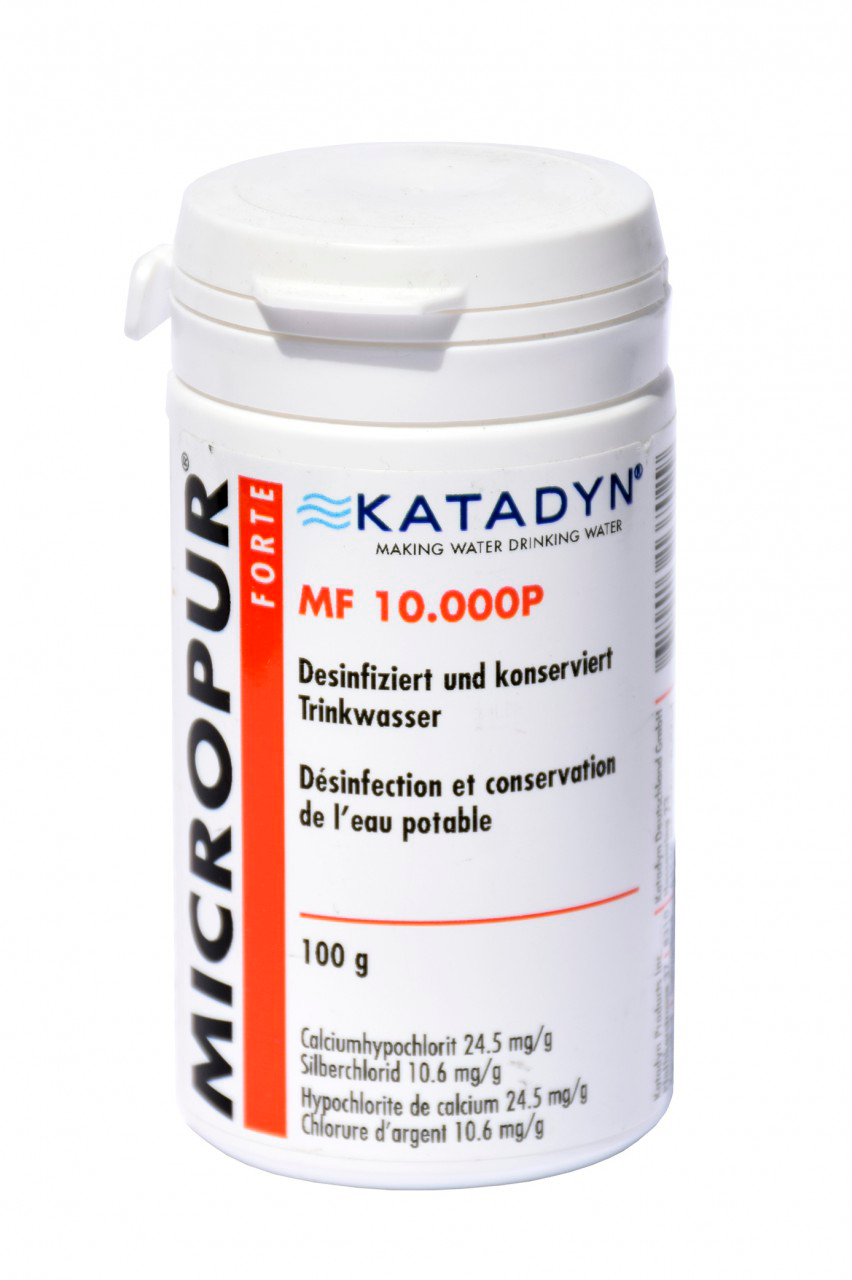 Katadyn Micropur Forte MF 10000P Pulver Wasserentkeimung Trinkwasser 100g