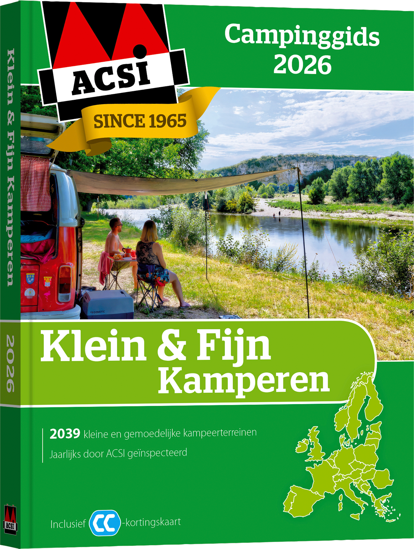 ACSI Klein & Fein Campingführer 2026 mit CampingCard Ermäßigungskarte Sprache