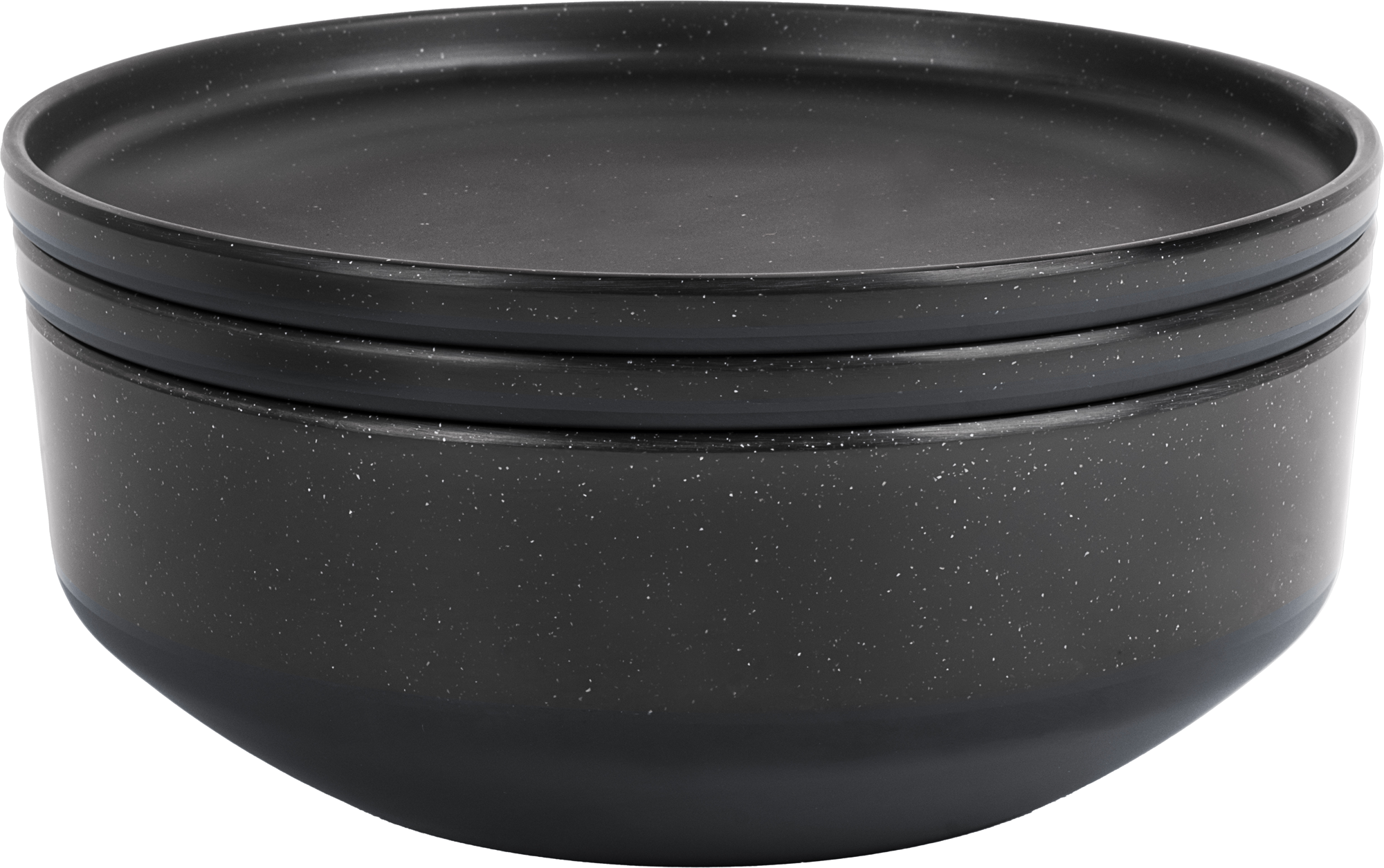 Brunner 6 in 1 Odette Double Black Melamin Geschirrset 7-teilig