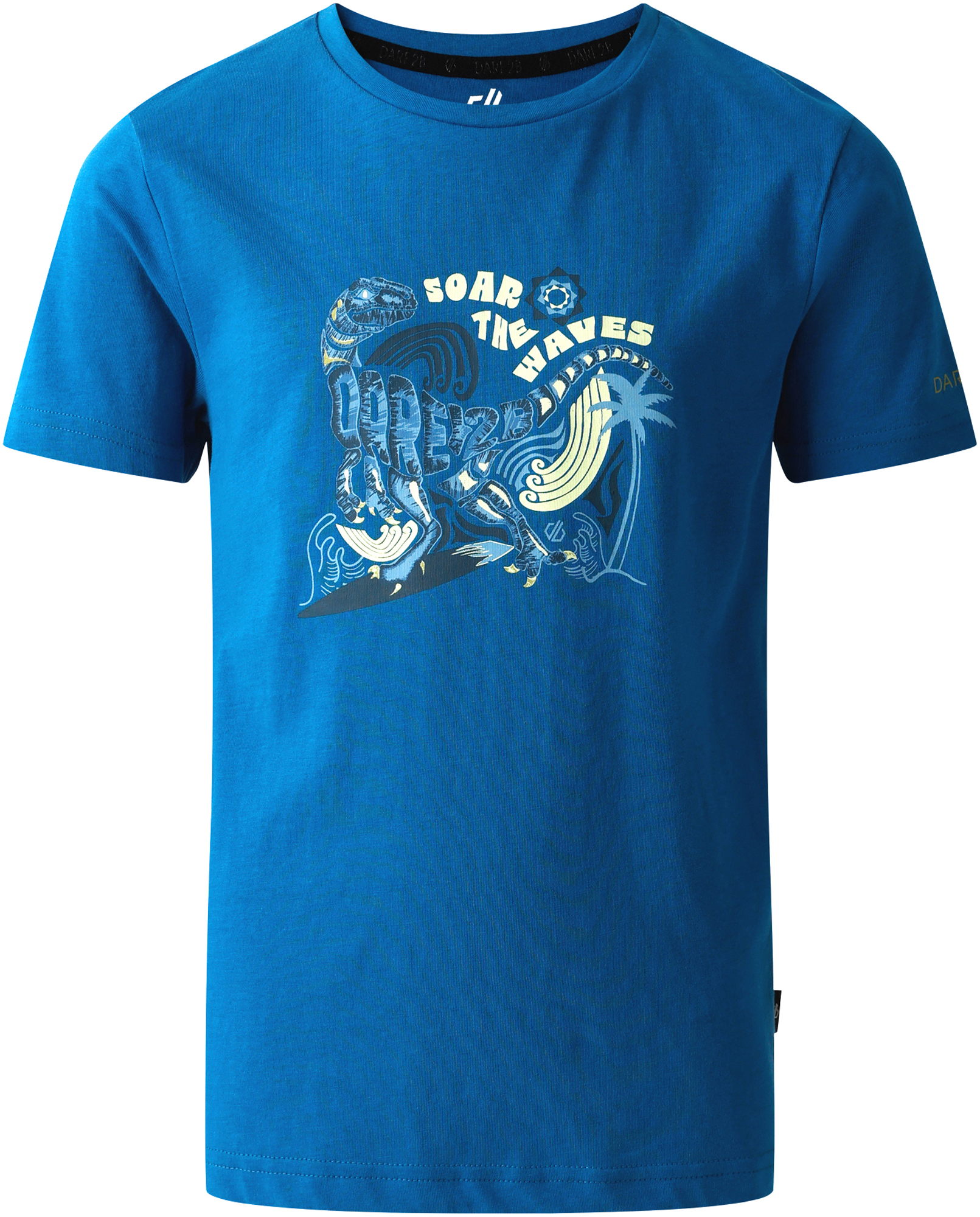 Dare2b Trailblazer II Kinder T-Shirt blau 104 - Kinder T-Shirts & -hemden von Dare 2b