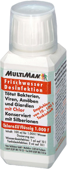 MultiMan ChloroSil Frischwasser Desinfektion Flüssig 100 ml