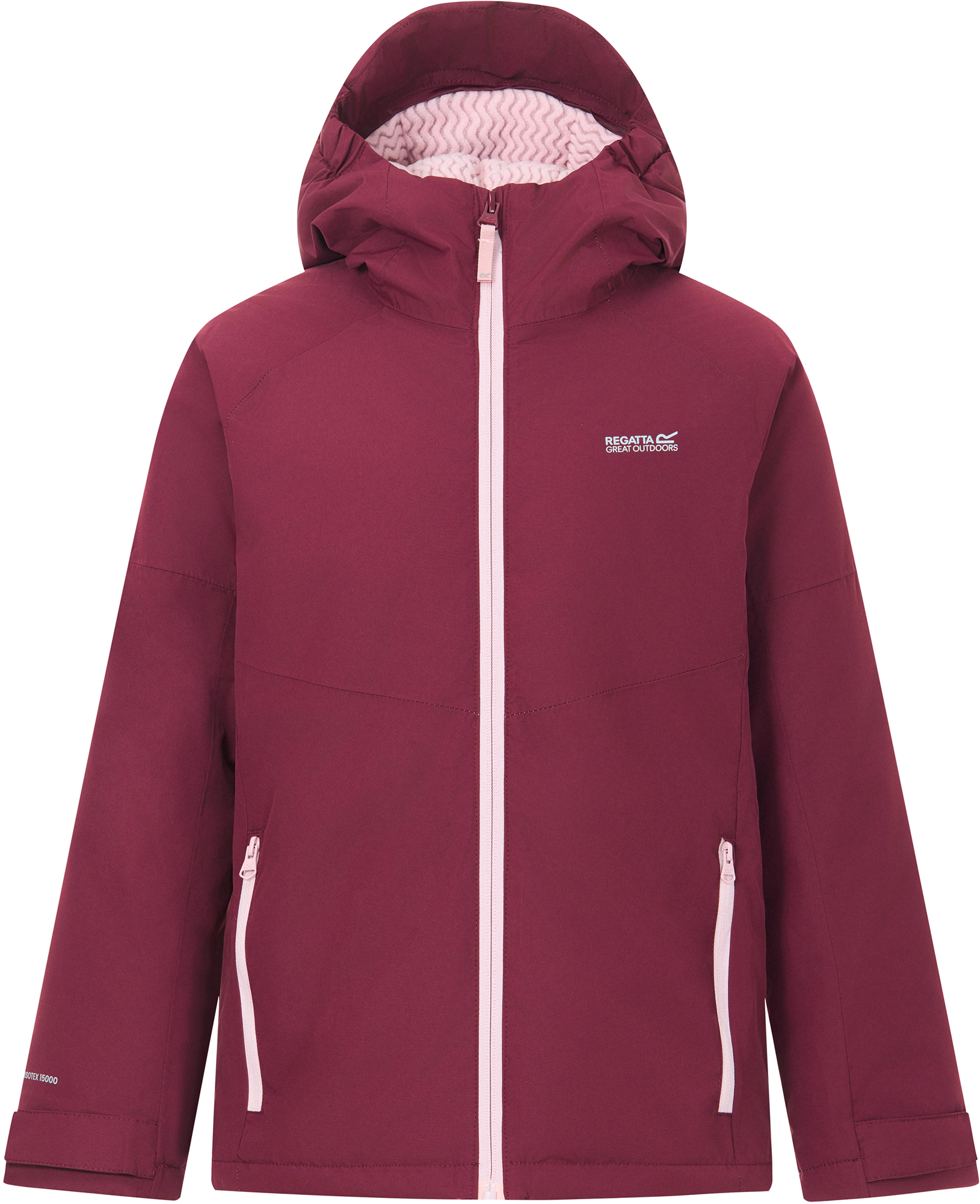 Regatta Hillain Warm Lined Kinder Winterjacke dunkelrot 152 - Kinderjacken