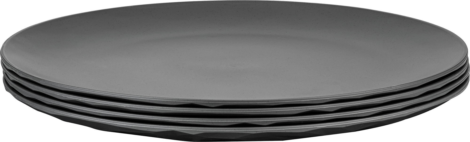 Koziol Tellerset Club Plate 4 teilig flach 260 mm Nature