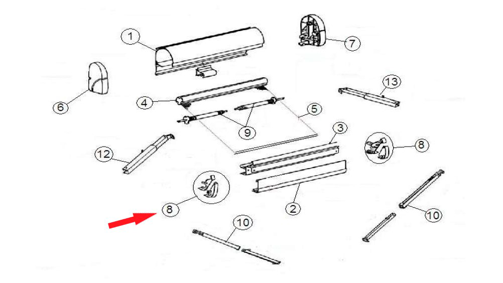 Thule Abdeckung Frontprofil