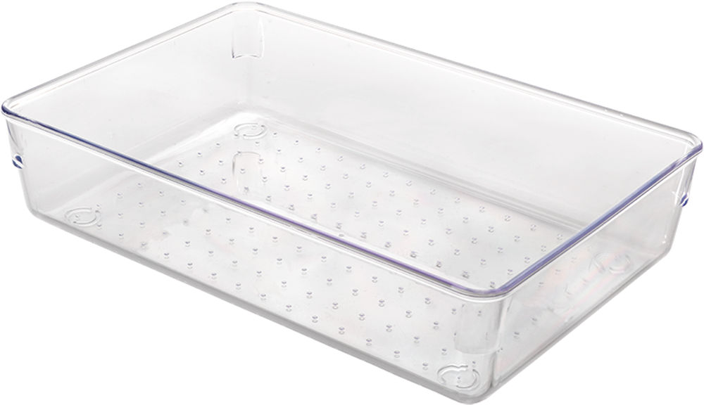 Metaltex Schubladen Organizer / Behälter stapelbar transparent medium wide - Ordnungssysteme