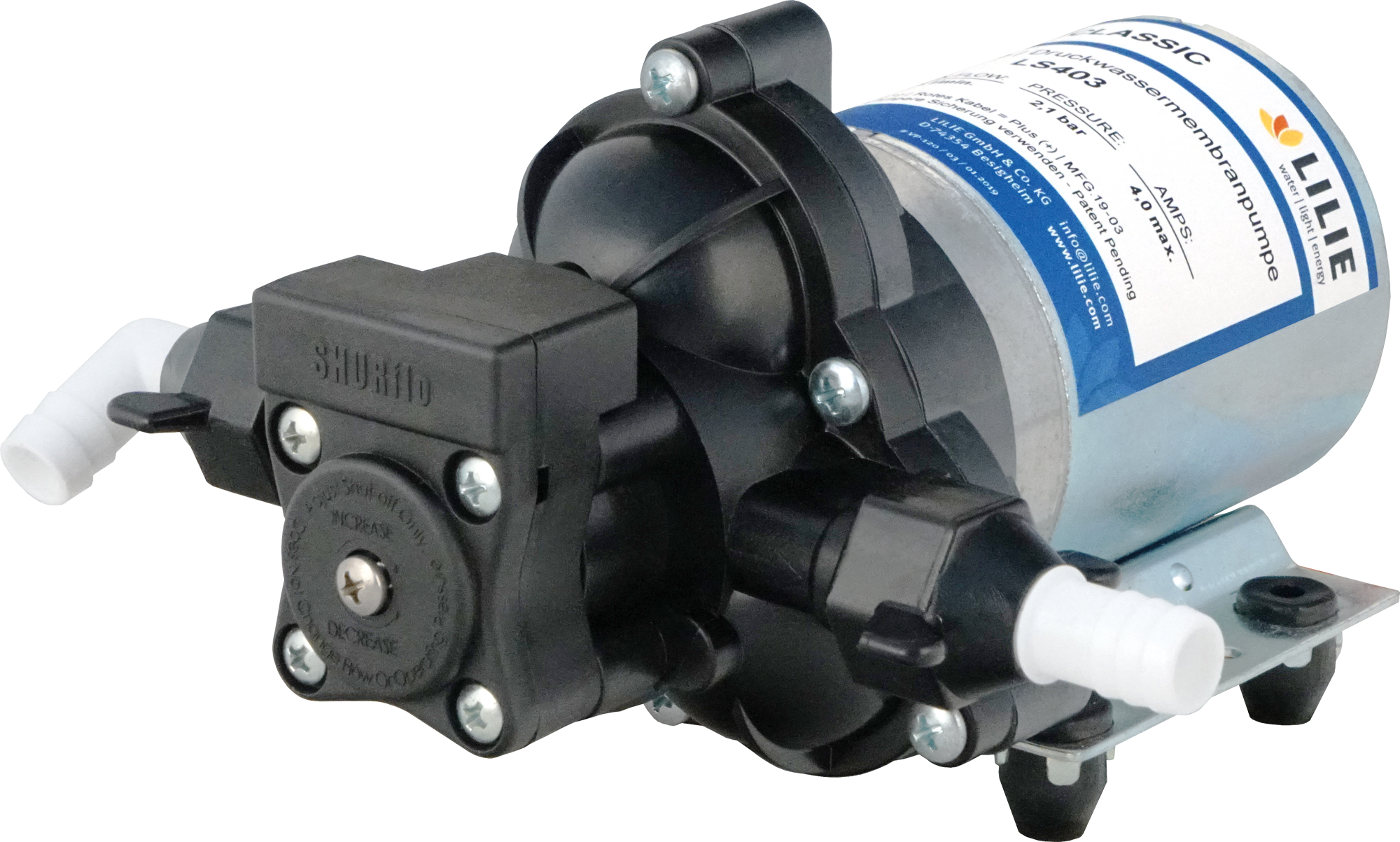 SHURflo Serie Trail King 12V 2,1 bar 10,6 l/min - Wasserpumpen