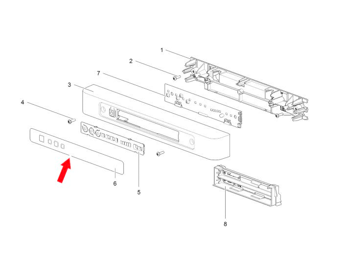 Thetford SR Aufkleber für N4000-Serie mit LCD-Anzeige