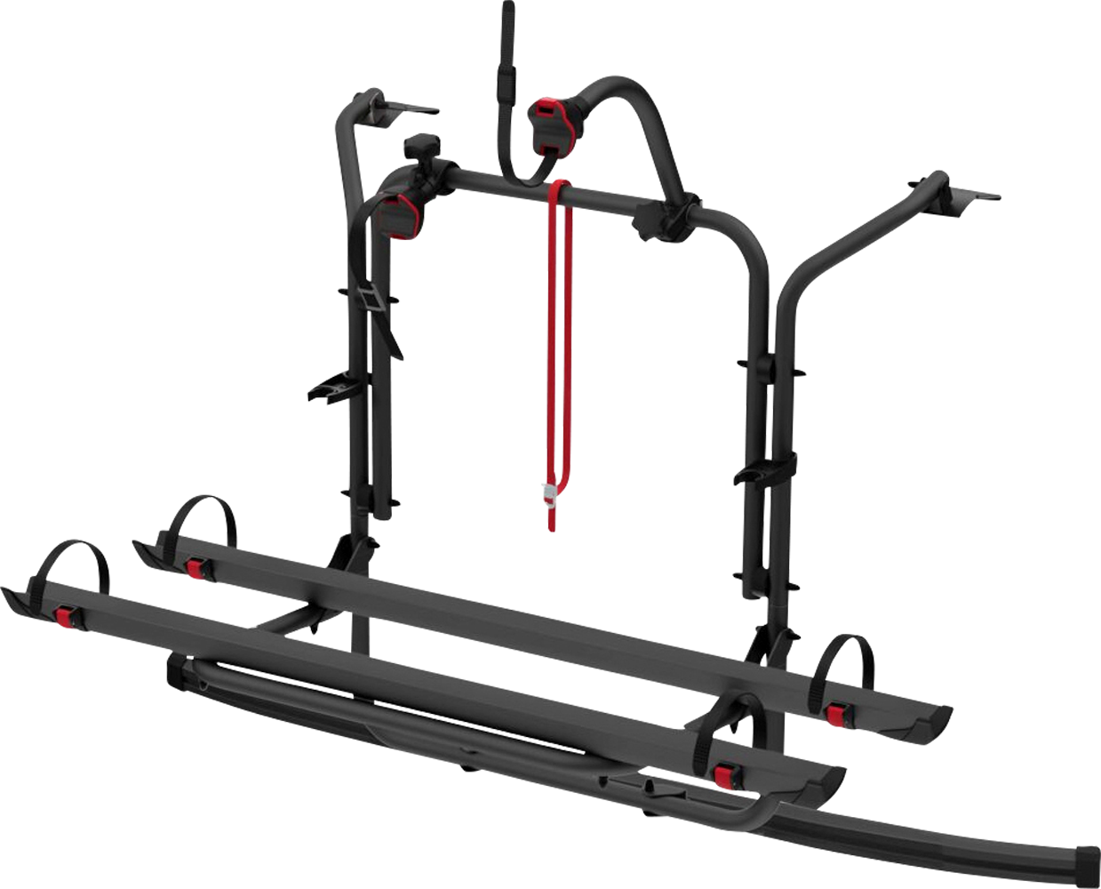 Fiamma Carry Bike Ford Custom Fahrradträger für 2 Fahrräder / E-Bike geeignet Deep Black für Ford Transit