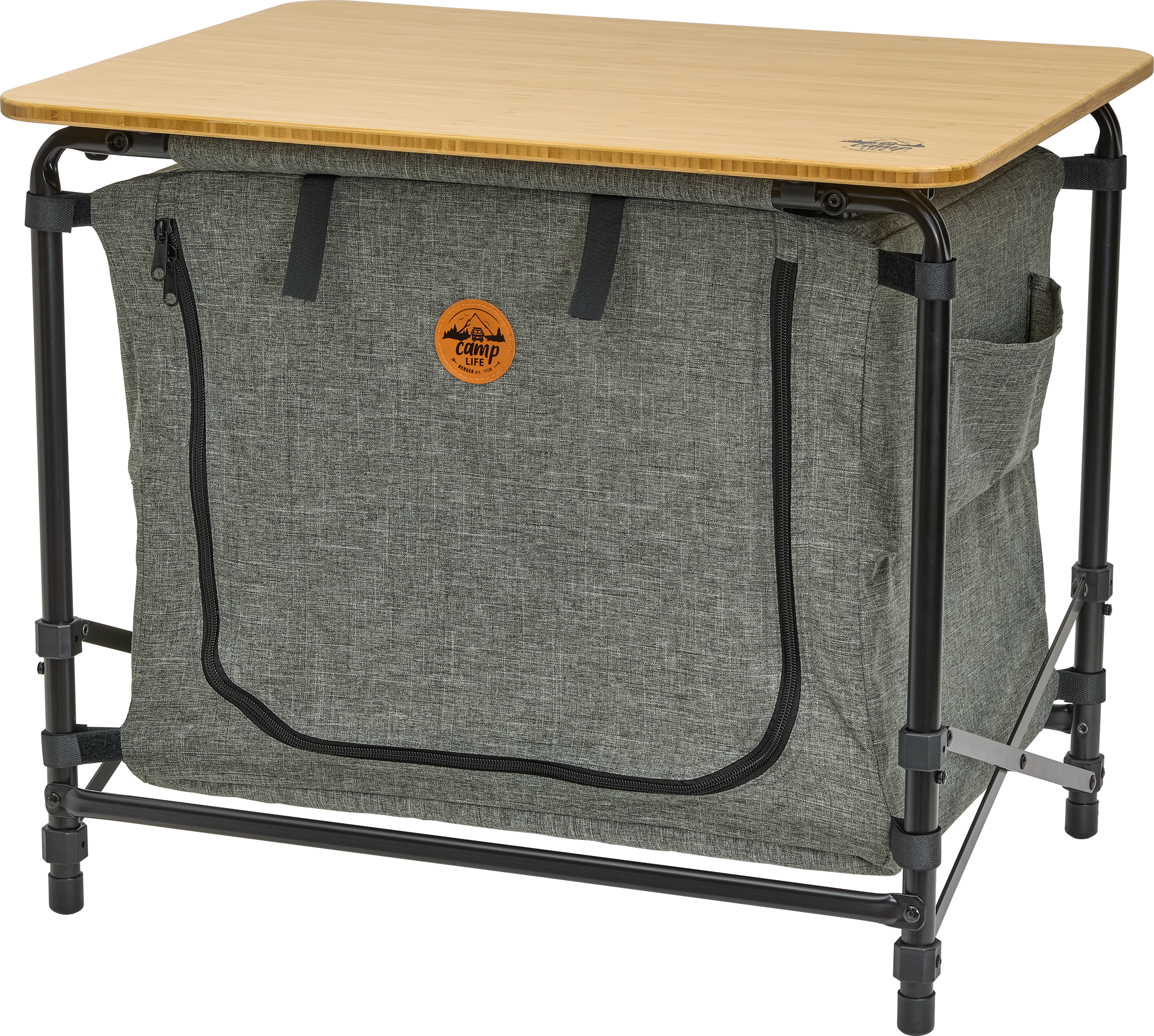 Camplife Skopje Faltbare Küchenbox mit Campingtisch 60 x 45