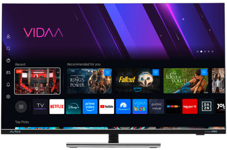 Avtex SmartPro TV für Wohnmobil und Caravan mit Vidaa Plattform 12 V / 24 V  / 240 V / 22 Zoll - Fernseher