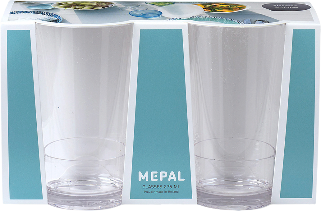 Mepal Flow Kunststoffglas 2 Stück 275 ml
