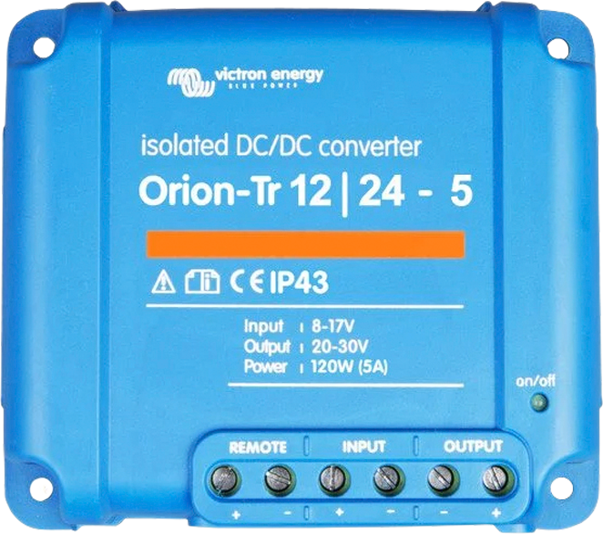 Victron Energy Orion Tr DC / DC Konverter 12 / 24 V 5 A 120 W isoliert