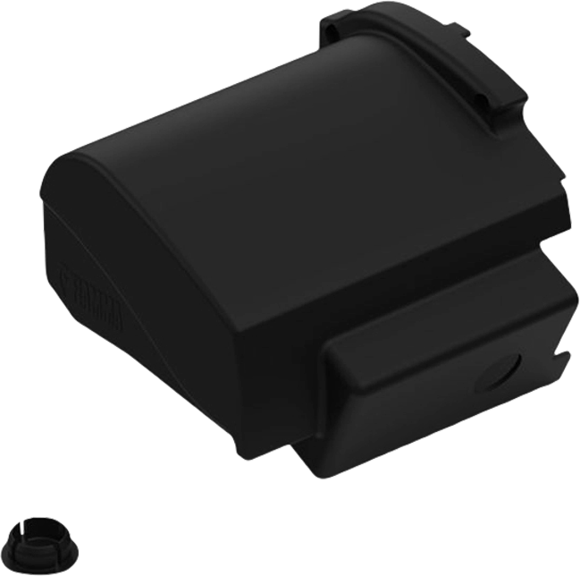Fiamma linke Endkappe Motor Kit für Markise F80L - Farbe Deep Black Fiamma Ersatzteilnummer