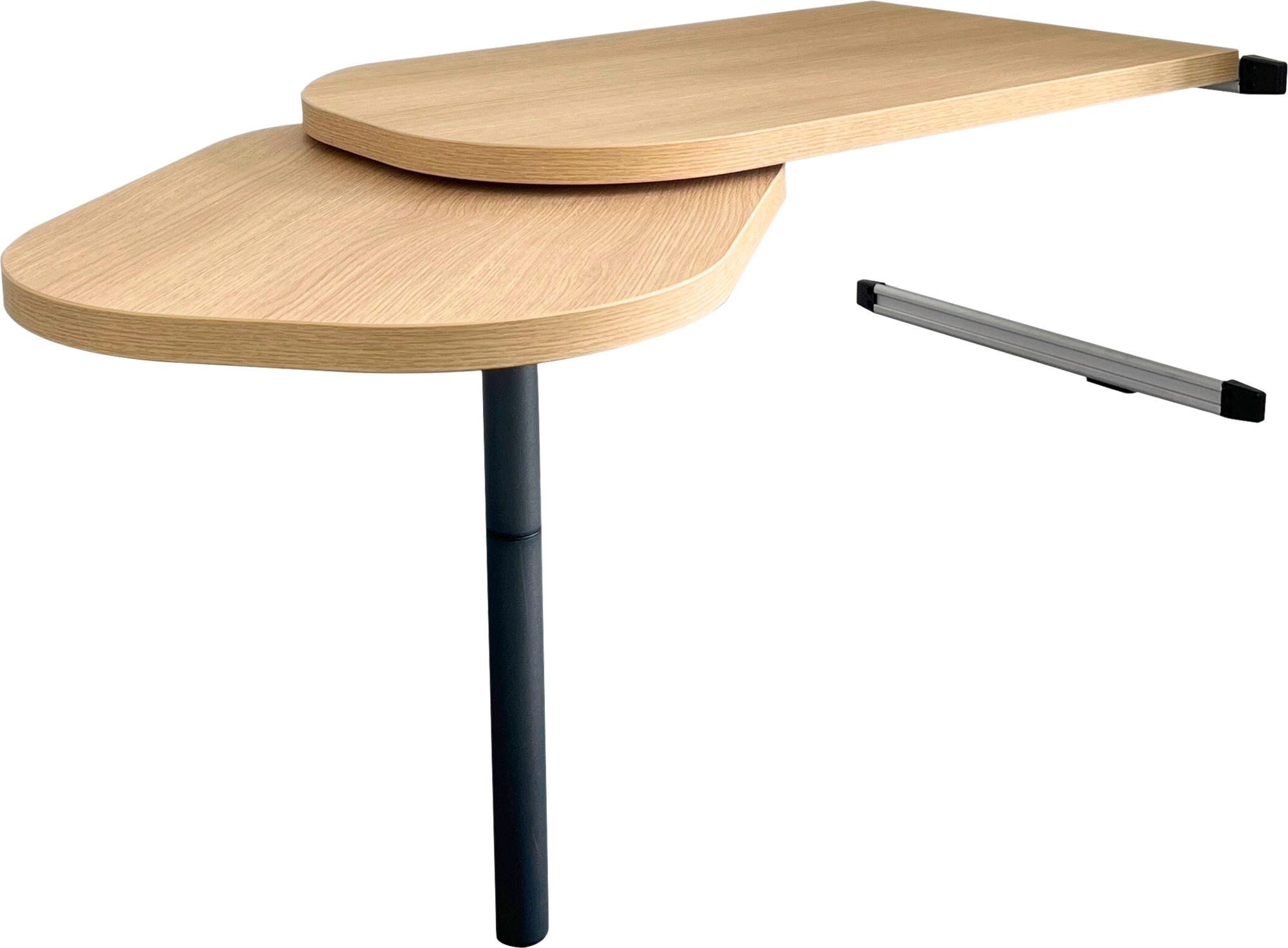 VierTec Tisch-Komplettsystem mit Tischplatte / Ausdrehplatte und