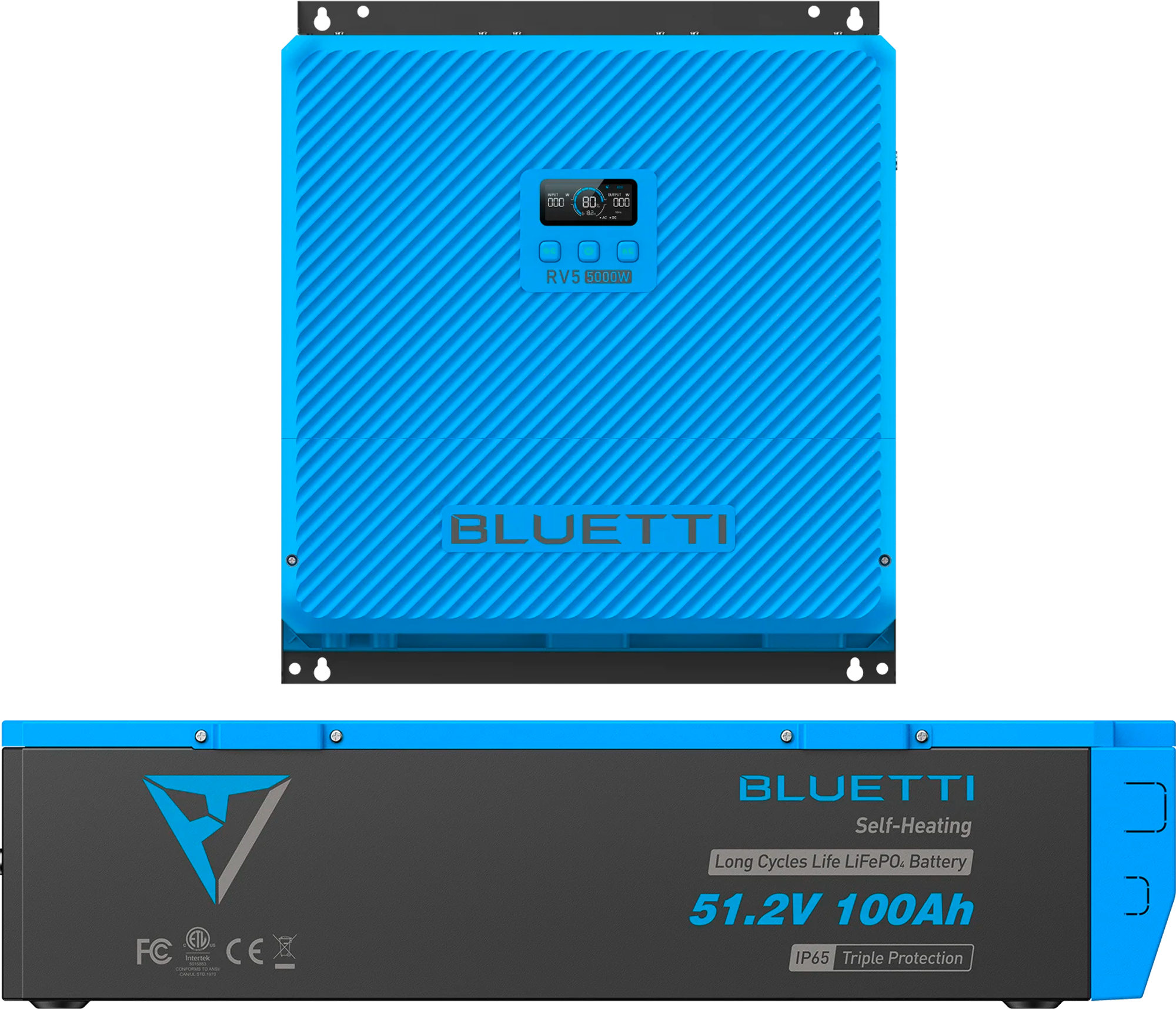 Bluetti RV5 Power Hub Energiesystem mit 5.000 W Power Hub und 5.120 Wh Batterie Ausführung Standard Edition - Wechselrichter & Spannungswandler