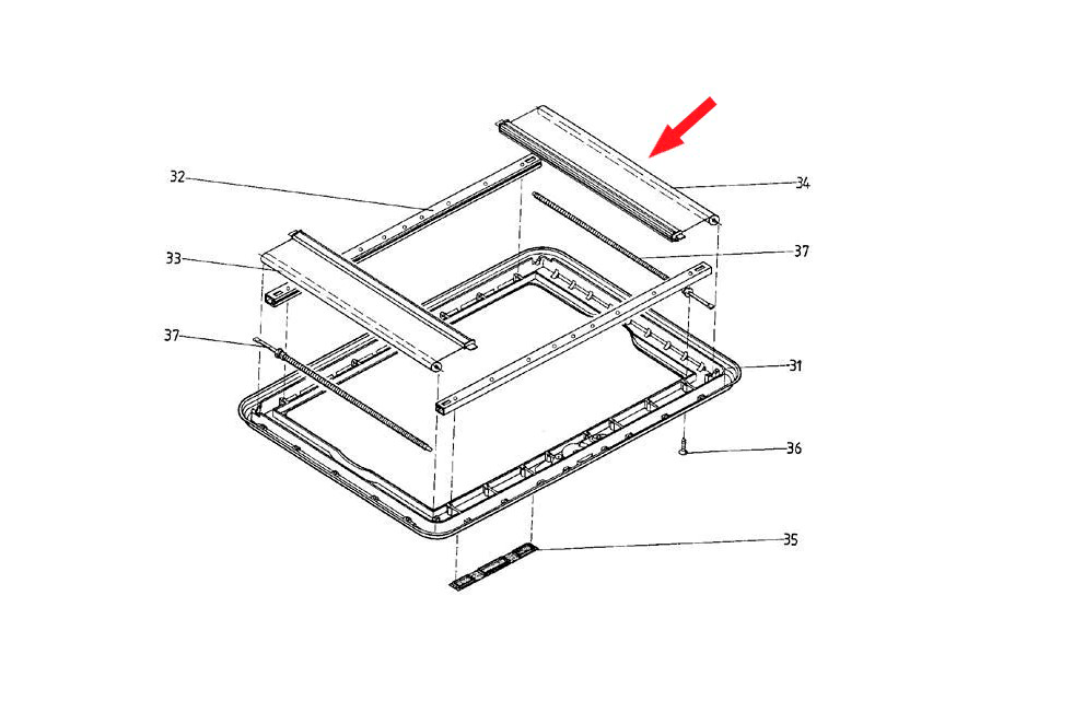 Dometic Verdunkelungsrollo passend zu Heki