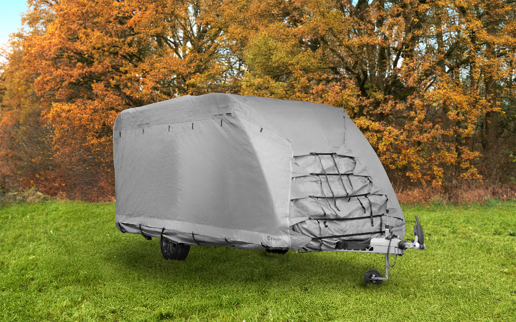 Berger StrongProtect Schutzhülle für Wohnwagen 370 - 430 cm