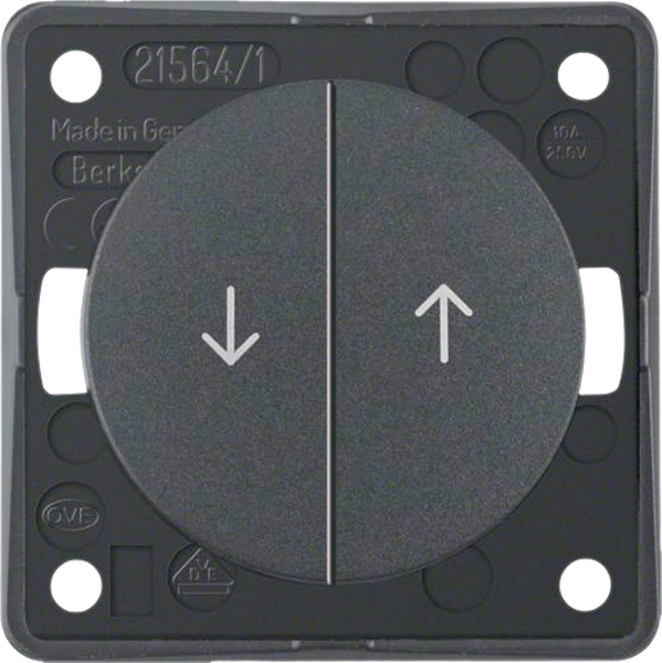 Berker Integro Jalousie-Serientaster mit Aufdruck Symbol Pfeile