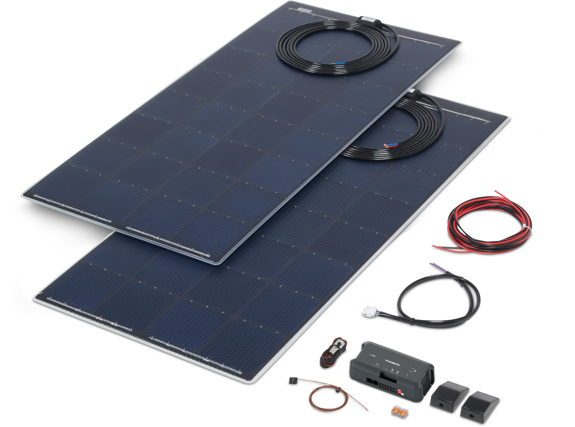Büttner Elektronik Flat Light MT 240-2 FL Solaranlagen Komplettset ultraflach 2 Module 240 Wp - Solar-Komplettsets von Büttner Dometic