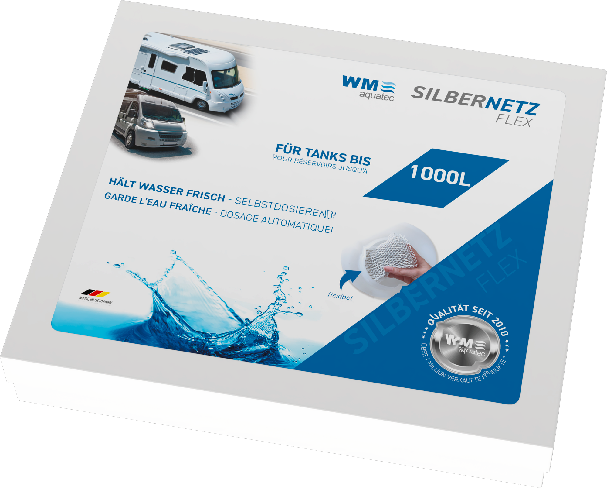 WM Aquatec Silbernetz flex Wasserkonservierung bis 1000 Liter Tankgröße - Trinkwasseraufbereitung