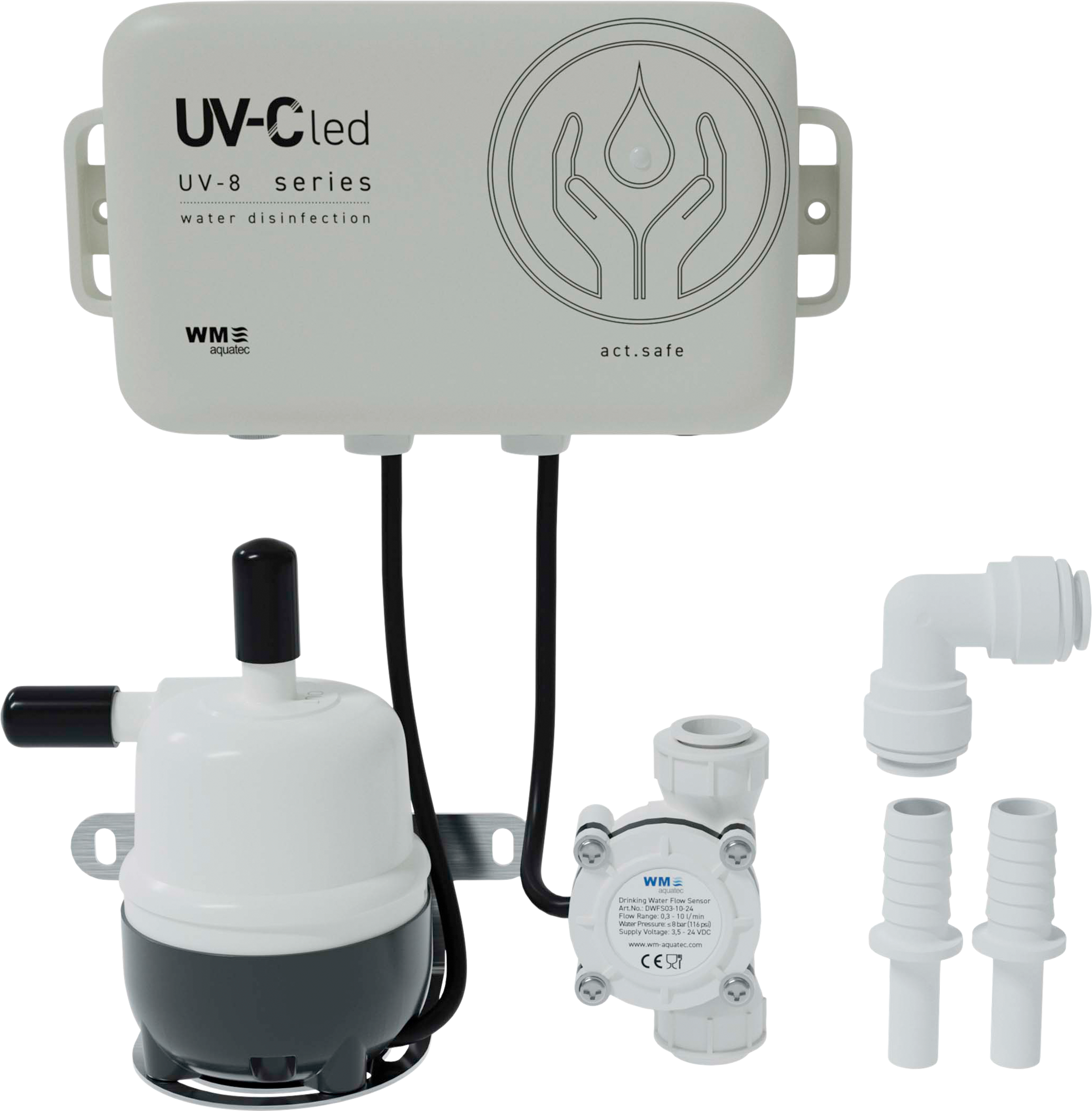 WM Aquatec UV-8 safe vollautomatische Wasserdesinfektionseinheit Basiseinheit inkl Meldeeinheit / Funktions- / Spannungsüberwachung - Trinkwasseraufbereitung