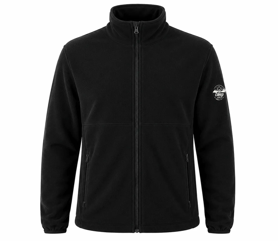 Camplife Rai Herren Fleecejacke Größe L schwarz L - Herrenjacken