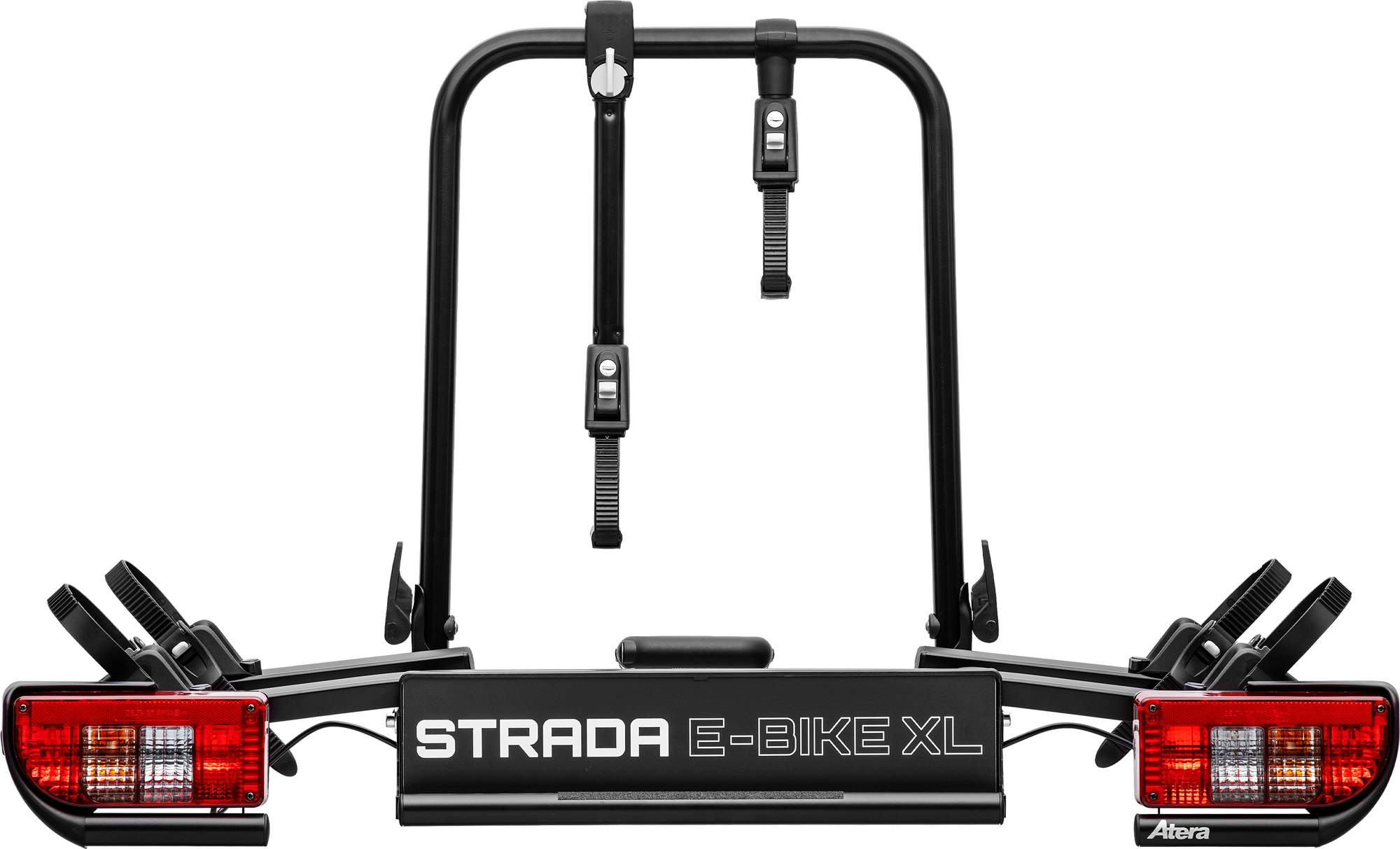 Atera Strada E-Bike XL Pro Anhängerkupplungsträger für 2 Fahrräder erweiterbar auf 3 Fahrräder - Fahrradträger für Anhängerkupplungen
