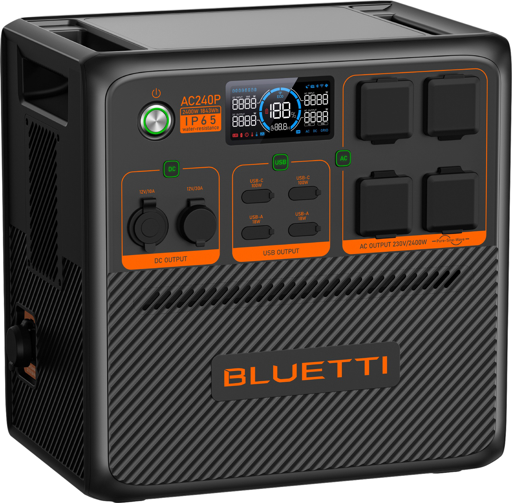 Bluetti AC240P tragbare Powerstation mit WLAN / Bluetooth 2400