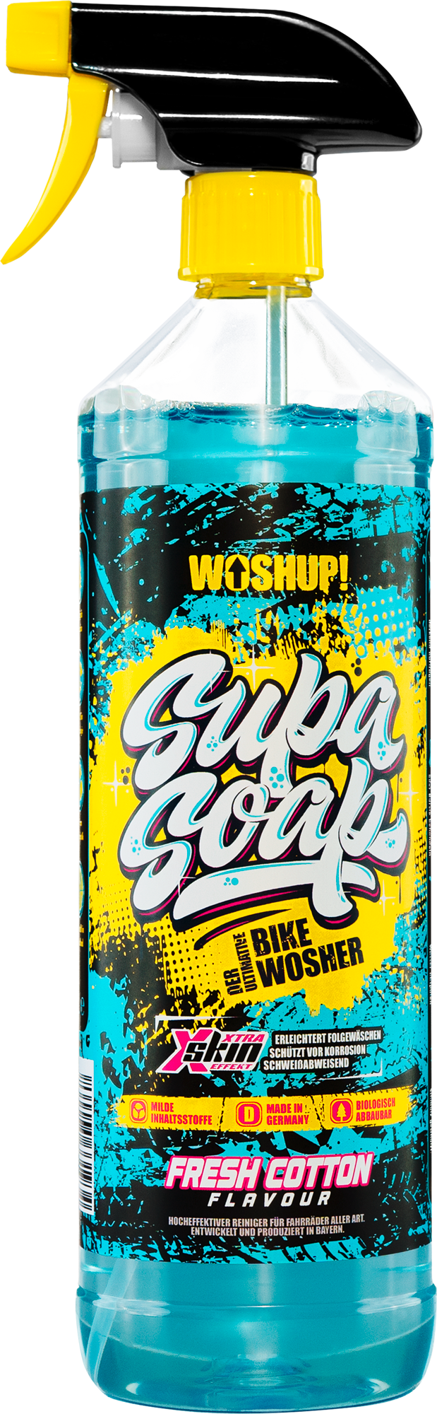 WOSHUP! Supa Soap Fresh Cotton Fahrradreiniger 1 Liter - Außenbereich & Lack