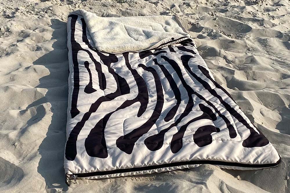 Bent Deckenschlafsack Bentcho wendbar inklusive Tasche Zebra - Schlafsäcke