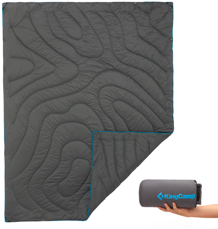 KingCamp Contour Decke mit Druckknöpfen 175 x 135 cm