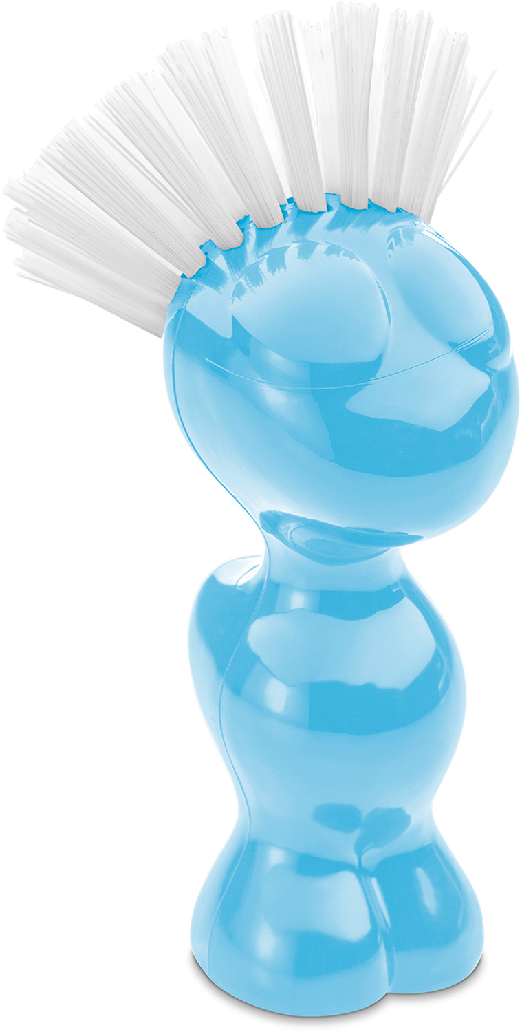 Koziol Tweetie Gemüsebürste aus biozirkulärem Kunststoff 12,9 cm sweet blue - Sonstiges Küchenzubehör