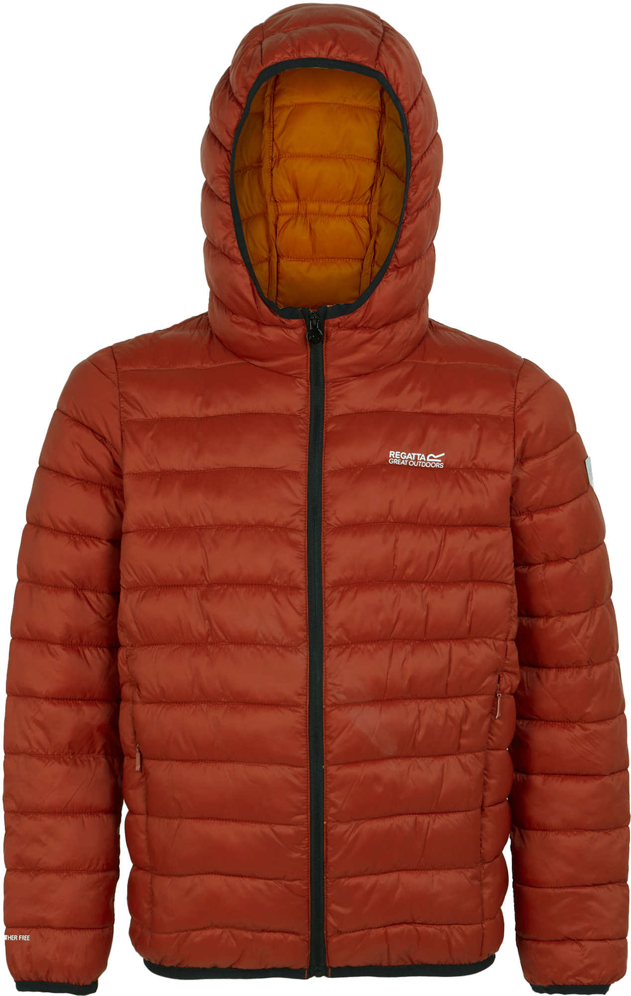 Regatta Junior Hooded Marizion Kinder Steppjacke melon 128 - Kinderjacken