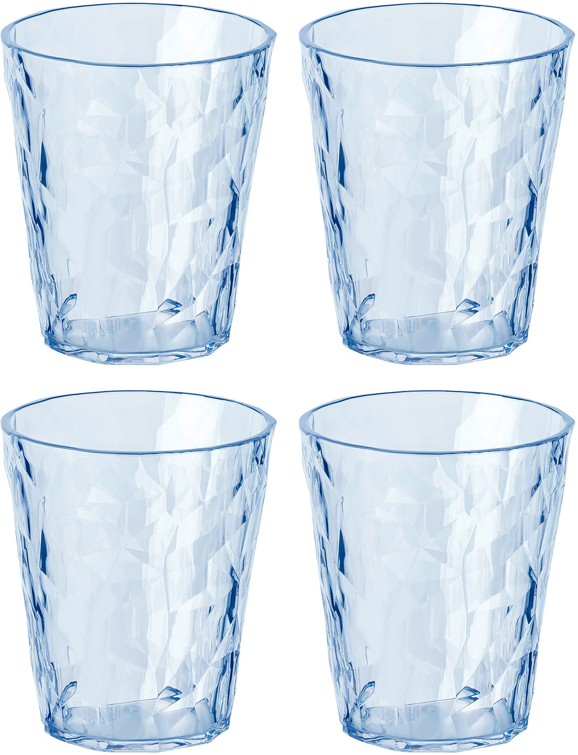 Koziol Superglas CLUB No. 1 4er Set 250 ml transparent