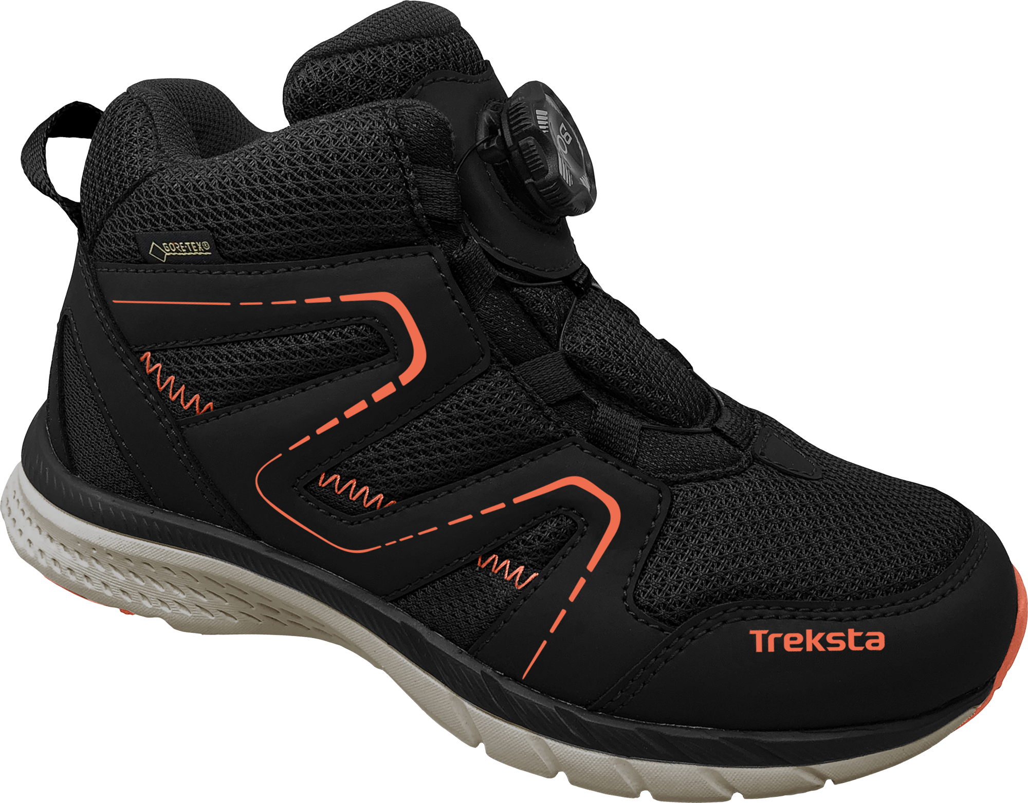Treksta Oxxy Mid Boa GTX Kinderschuhe schwarz/orange | 08806430849651
